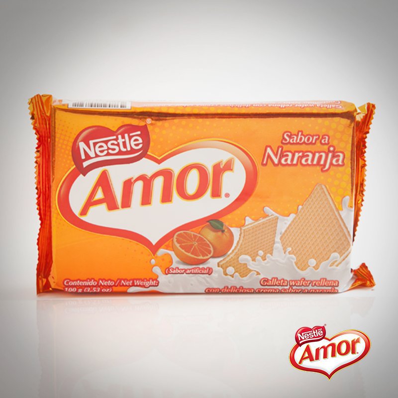 Galletas Amor Sabor a Naranja