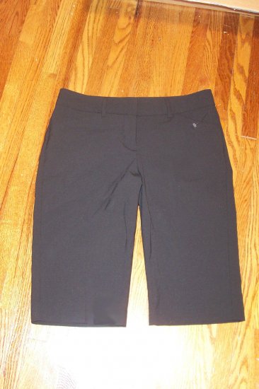 NEW EXPRESS EDITOR BLACK LUXURY STRETCH CITY SHORT sz 0