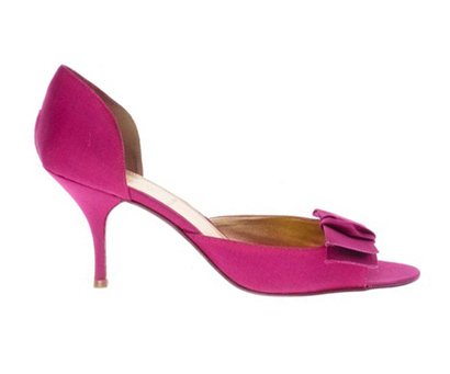 NEW J CREW LIZA D'ORSAY HEELS in BRIGHT BERRY sz 7.5