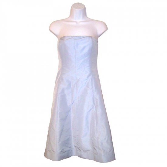 NEW J CREW SADIE SILK FAILLE DRESS in POOL BLUE size P4 (4 Petite)