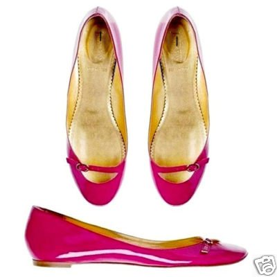 NEW J CREW BERRY LIV PATENT LEATHER BALLET FLATS sz 9.5