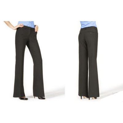 NEW EXPRESS EDITOR BLACK LUXURY STRETCH DRESS PANTS 2L