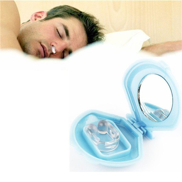 Silent Sleep Silicon Snore Stopper Anti Snoring Nose Clips Aids