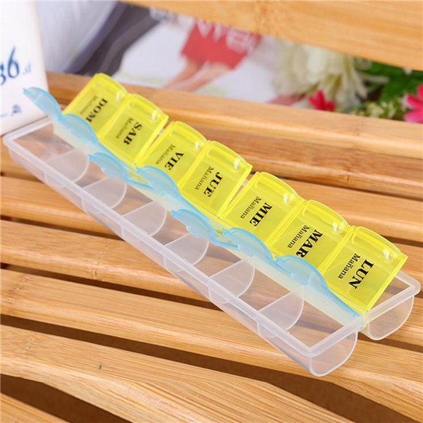Weekly Medicine Organizer Pill Box Tablet Storage Container Case