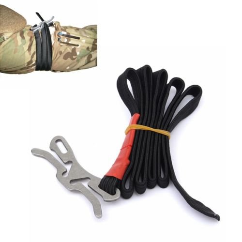 Elastic Outdoor Emergency Hemostasia Rope First Aid Combat Application Tourniquet