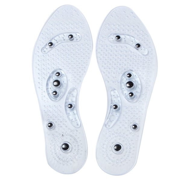 1 Pair Male Magnetic Therapy Massage Insoles Foot Pain Relief Relax Adjustable