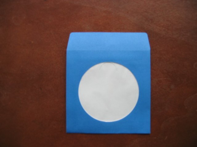 100 3" BLUE MINI CD-R PAPER SLEEVE ENVELOPE JS211