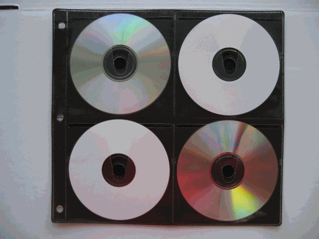 50 BINDING SLEEVES, 8 CD/DVD, BLACK SF005BLK