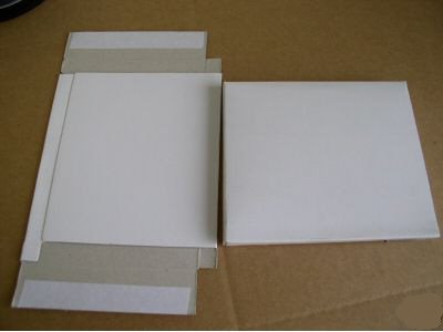 100 PCS 25 PT WHITE CARDBOARD CD DVD CASE MAILERS - JS30