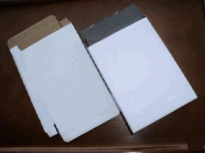 100 WHITE CORRUGATED BOXES - JS51