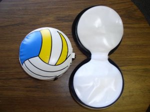 5 SPORTS CD WALLETS - HOLDS 24 CDS each - VOLLEYBALL