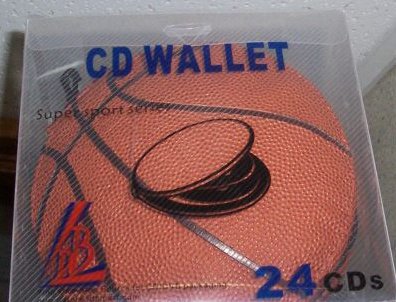5 SPORTS CD CASE WALLETS - HOLDS 24 CDS each - BASKETBALL