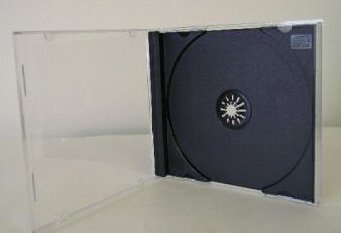 100 NEW SINGLE JEWEL CASES W/BLACK TRAY - BL110