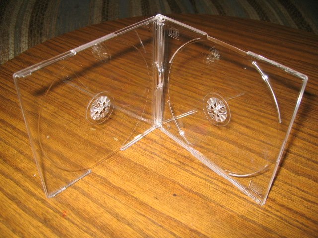 100 DOUBLE SLIM CD JEWEL CASES W/CLEAR TRAY BL115