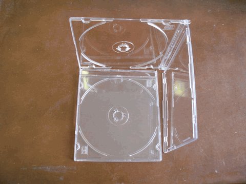 100 SLIM CD CASES W/SUPER CLEAR TRAY - PSC16SUPERCLEAR
