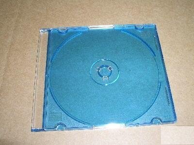 100 5.2mm SLIM JEWEL CASES W/ BLUE TRAY- PSC16BLU