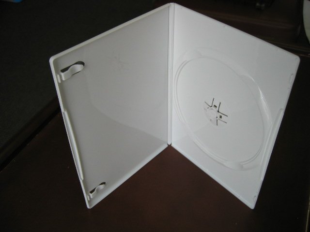 50 NEW SLIM 7MM SINGLE DVD CASES, WHITE PSD16