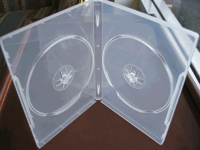 50 Double DVD Cases w/Booklet Clips - PSD49