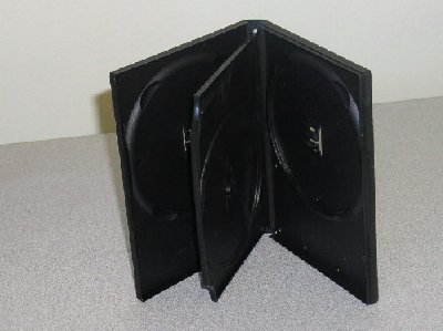 50 TRIPLE DVD CASES, BLACK - PSD50