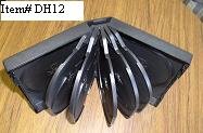 25 TWELVE 12 DVD DISC CASE, BLACK - DH12