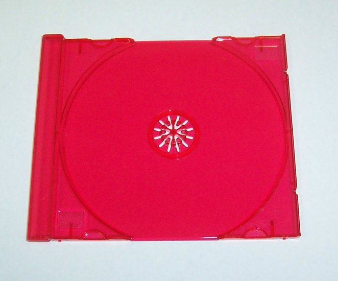 100 SINGLE CD TRAYS - RUBY