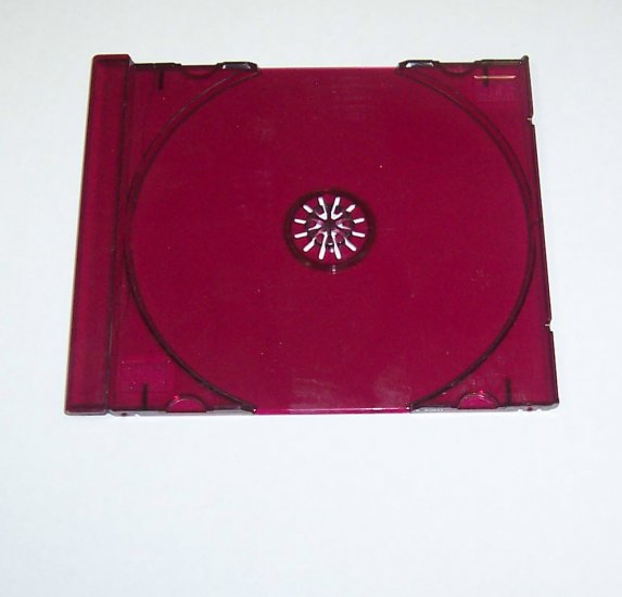 100 SINGLE CD TRAYS - GARNET