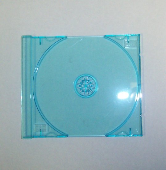 100 SINGLE CD TRAYS - BLUE