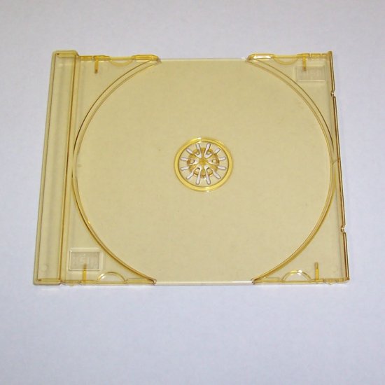 100 SINGLE CD TRAYS - GOLD