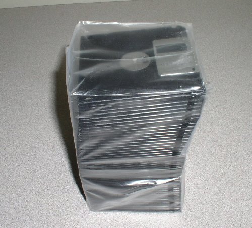 3.5" HD 144MB FLOPPY DISKS, BLACK - 500 Disks
