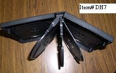 25 SEVEN 7 DISC DVD CASE, BLACK - DH7