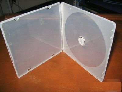 100 5MM ULTRA SLIM CLEAR CD/DVD POLY CASES JS110