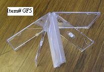 25 FIVE CD CLEAR CASES WITH FROSTY CLEAR TRAYS - GF5