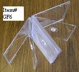 25 SIX CD CLEAR CASES WITH FROSTY CLEAR TRAYS - GF6