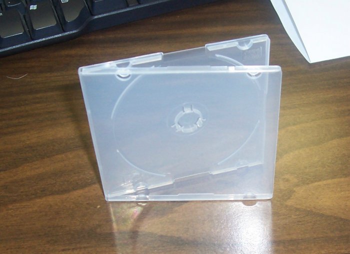 200 MINI CD/DVD POLY CASES - Clear - JS33