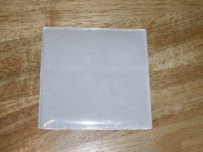 100 3" MINI CD VINYL SLEEVES W/ ADHESIVE BACK- JS37
