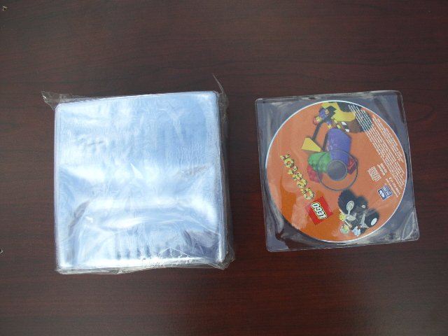 200 Clear Vinyl CD or DVD Sleeves - JS38