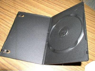 1000 NEW SLIM 7MM SINGLE DVD CASE, BLACK - PSD14