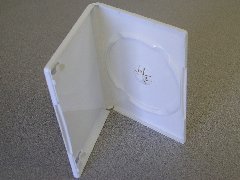 1000 NEW WHITE SINGLE DVD / CD CASES - PSD20