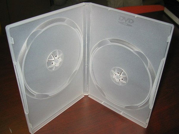 1000 DOUBLE DVD CASES, CLEAR - PSD37