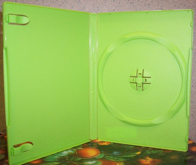 50 NEW STANDARD DVD CASES, GREEN Opaque - BL73