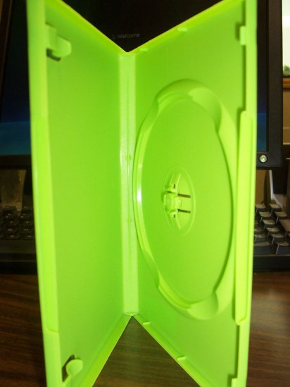 500 NEW STANDARD DVD CASES, GREEN Opaque - BL73