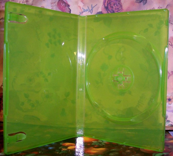 50 NEW STANDARD DVD CASES, GREEN Translucent - BL73X
