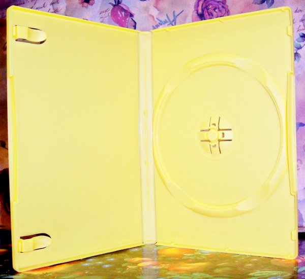 50 NEW STANDARD DVD CASES, YELLOW Opaque - BL70