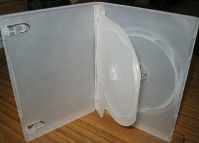 1000 CLEAR DOUBLE 2 DVD CD CASES w/ FLIP TRAY - PSD44