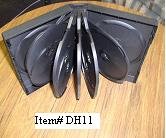 100 ELEVEN 11 DISC DVD CASE, BLACK - DH11