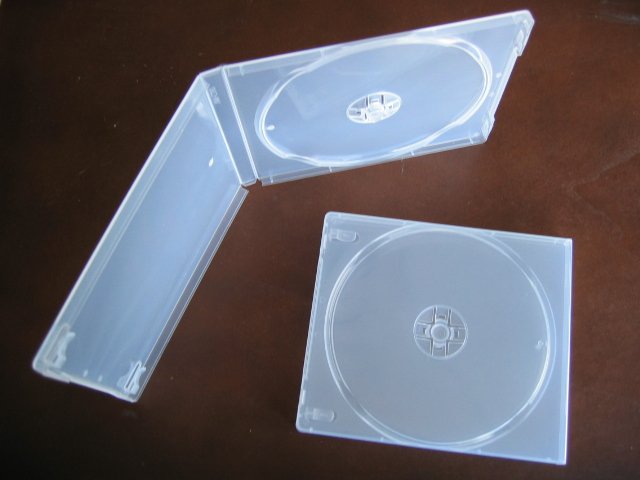 100 SINGLE CD POLY CASE W/SLEEVE, SUPER CLEAR- PSC12SC