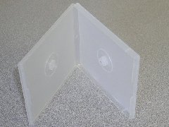 100 DOUBLE POLY CD CASE W/SLEEVE, CLEAR - PSC34