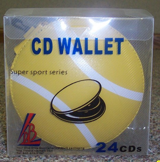 80 SPORTS CD WALLETS - HOLDS 24 CDS each - TENNIS