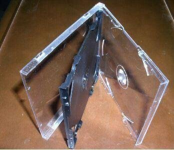 1000 SLIM TRIPLE CD JEWEL CASES W/ BLACK TRAY - SLIM3CD
