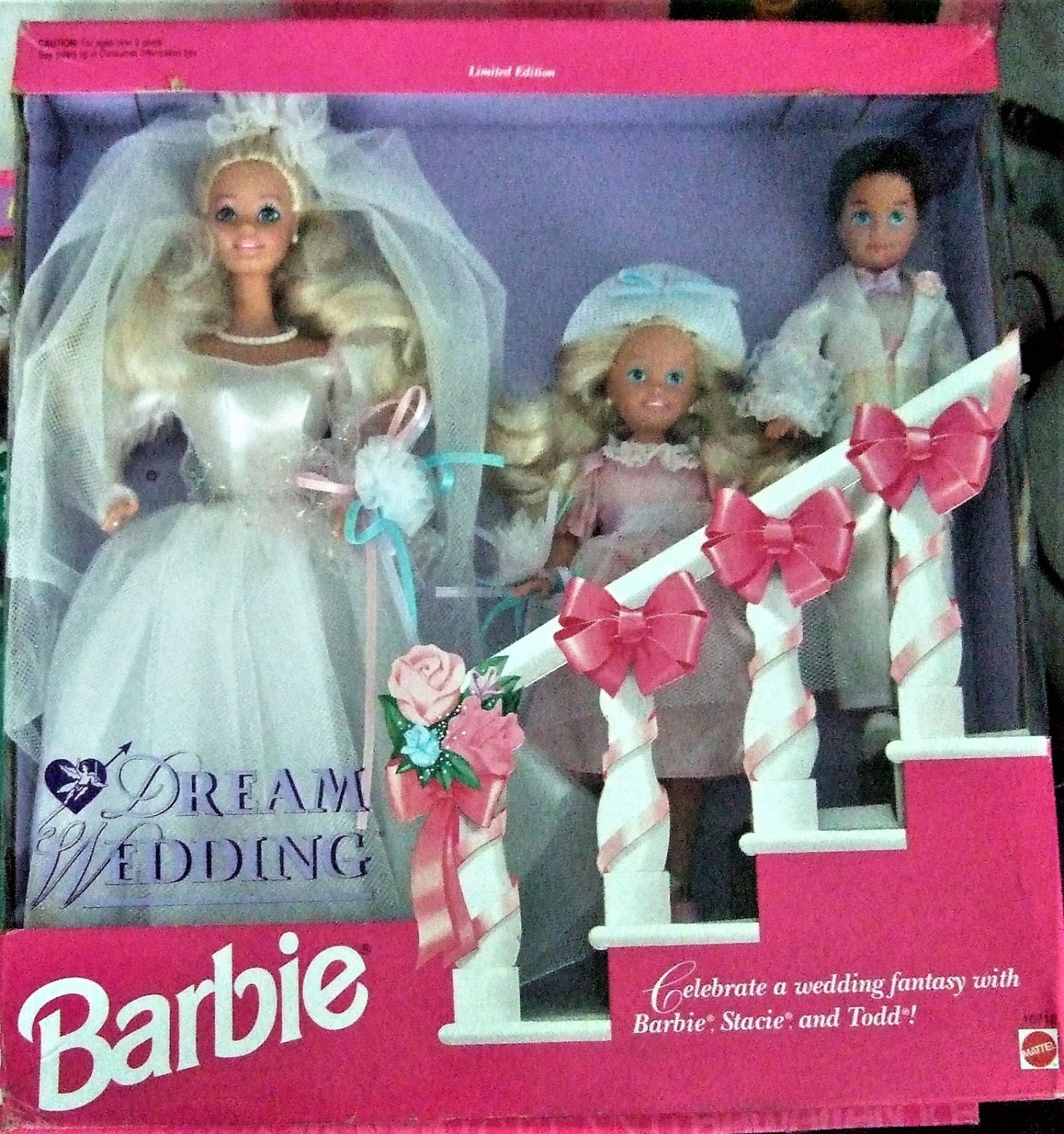 Barbie Doll Vintage 1993 Dream Wedding Set With Stacie Todd Limited